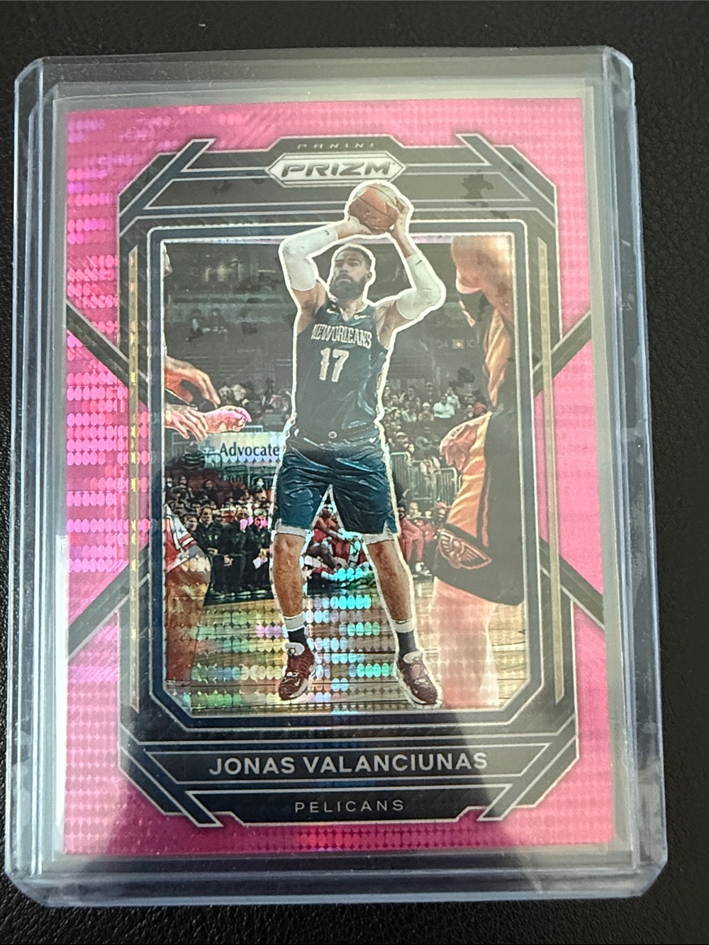 Panini Prizm Jonas Valanciunas Pink Basketball Trading Card /42
